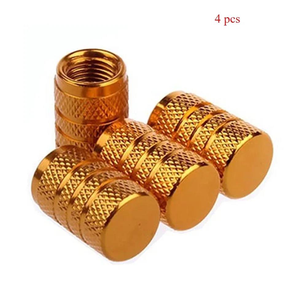 4PCS Aluminum Valve Stem Caps - Universal Fit for Car/Truck Wheels - Rustproof Tire Air Valve Dust Covers Valve Stems 1