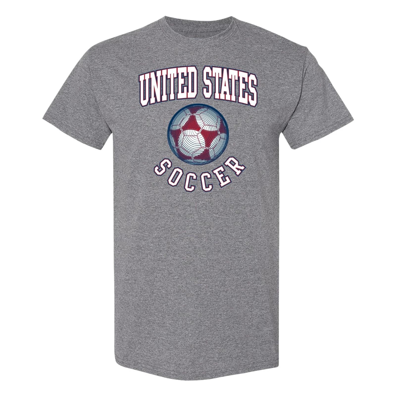 USA Soccer Ball T-Shirt - Graphite Heather M