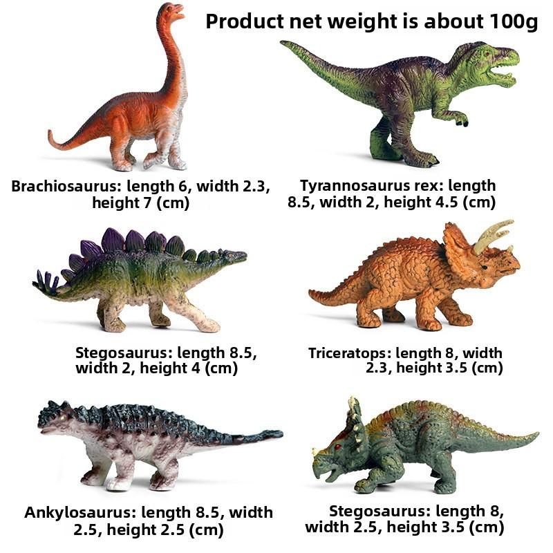 Mini Dinosaur Model Set Plastic For Kids Educational Collection