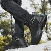 Men's Winter Waterproof Insulated Hiking Boots - Anti-Skid, Warm, Thick Velvet for Outdoor Snow Sports