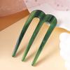 1pc Acetic Acid Hair Forks Three Teeth Hair Sticks U-Shape Hair Comb Bun Hairpin Women Girls Hairstyle Hair Accessories Headband