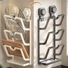 Multi-Layer Pot Lid Storage Rack Punch-Free Pot Cover Rack Pan Cover Storage Holder  for Kitchen
