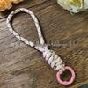 Color-Block Knotted Detachable Phone & Keychain Lanyard
