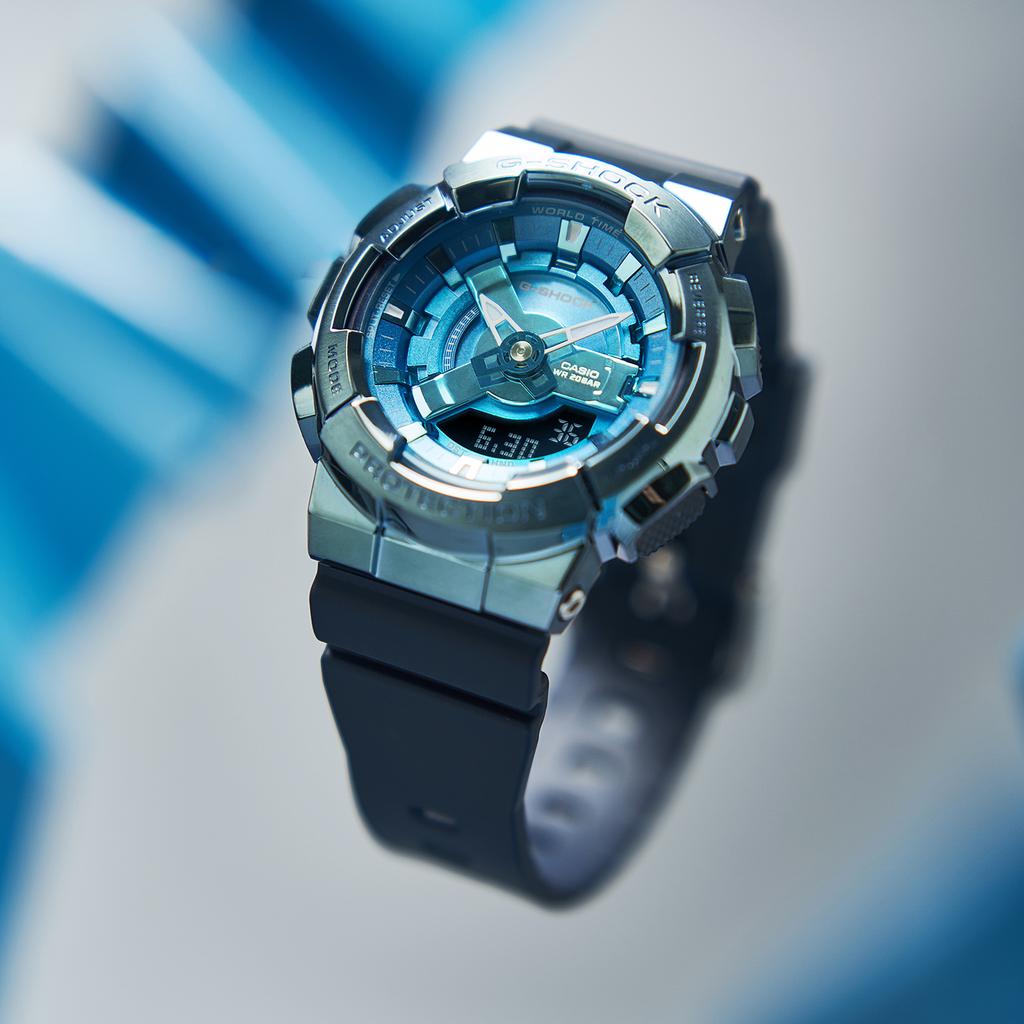 CASIO Women's Full Metal Series Blue Watch GM-S110LB-2APR GM-S110LB-2APR