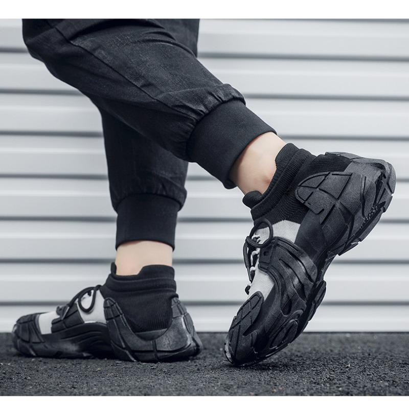Men Fashion Colorblock Thick Sole Chunky Dad Sneakers Casual Sport Shoes
