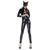 Costume in Pelle da Ragazza Gatto a Tema Gioco per Uomini e Donne con Design Sexy