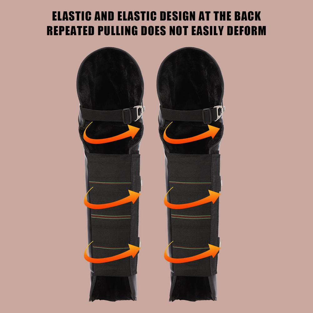 Winter Electric Motorcycle Knee Guards Riding Waterproof Cold Collision Resistant Warm PU Windproof Thickened Leg and Knee Guard