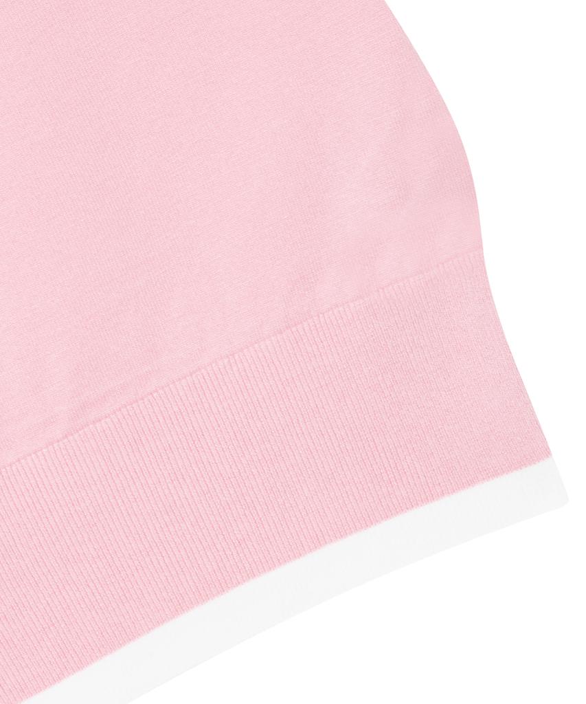 Antomas Circle Spaceship Logo Knit Polo Women - Pink