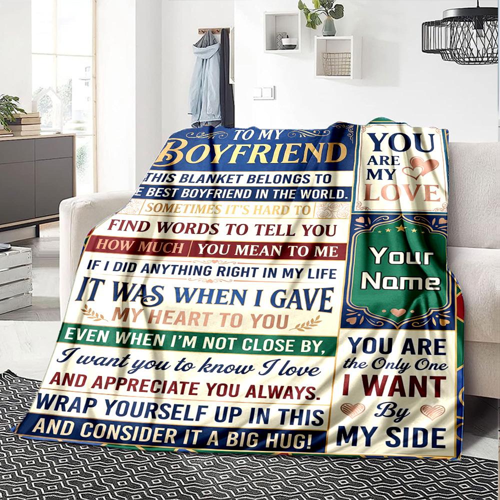 Love And Appreciation Blanket Personalized Name Blankets Soft And Comfortable Against The Skin Naps And The Office A Wonderful Gift For Friends Family
