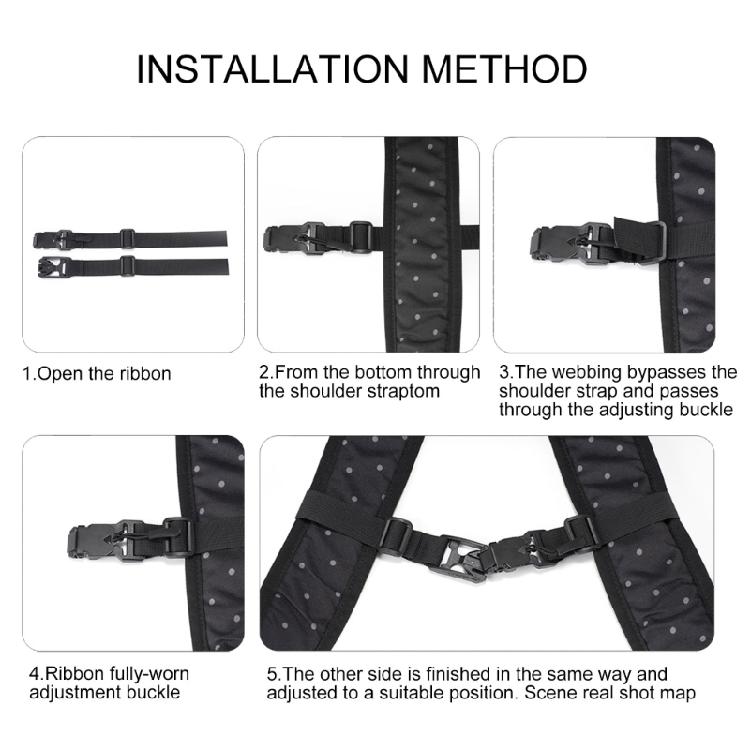Comfortable Fit Backpacks Chest Strap With Quick Magnetic Snap, Adjustable For Comfort During Hiking And Travelling