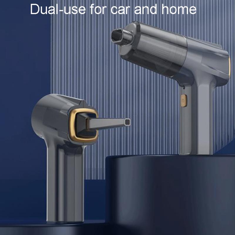 

3101-A Handheld Brush Motor Car Vacuum Cleaner 4000mAh Battery-Operate Mini Wireless Vacuum Cleaner Black