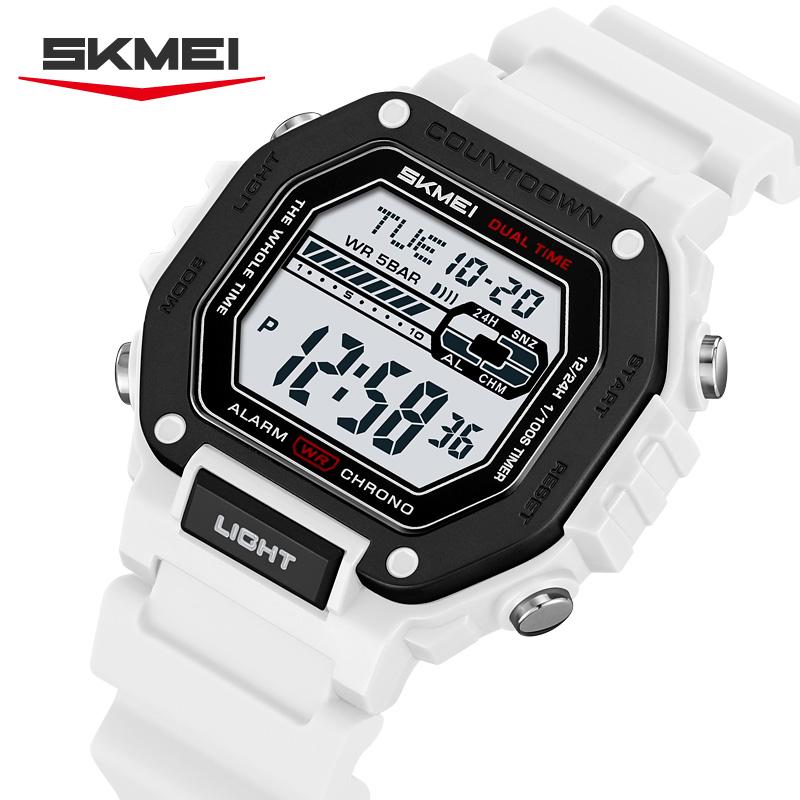 SKMEI 2523 Wristwatches For Men Male Waterproof Electronic Watches Chrono Military Watch Reloj Hombre Sport Countdown Digital