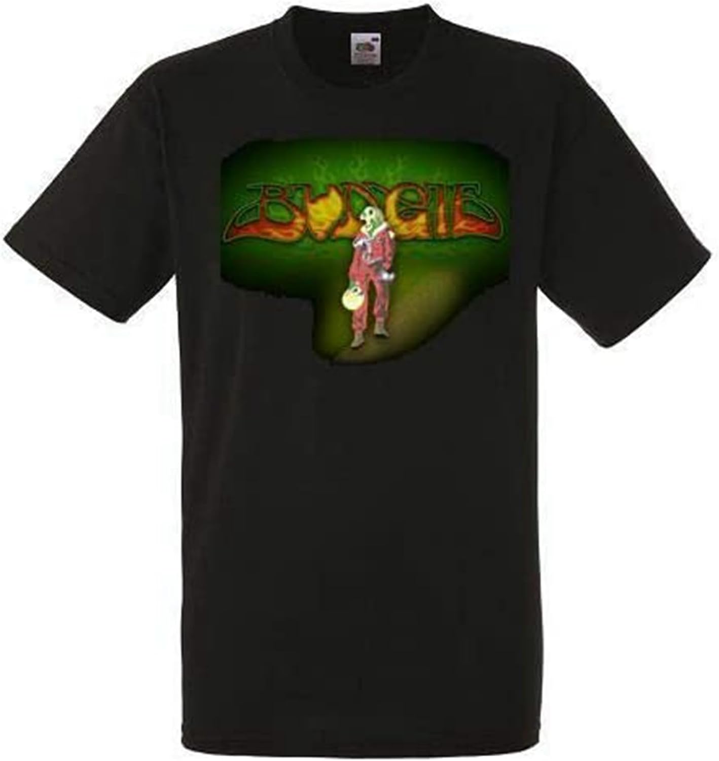 Budgie Logo Black Men T Shirt Men Shirt Rock Band Tee Music Top 4XL чёрный