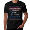 Ugly Christmas Sweater Naughty Nice I Tried Tshirt Functional Casual Short Sleeve Tee