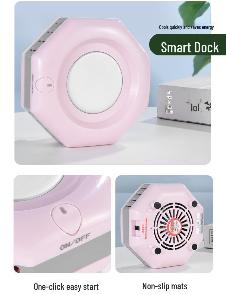 Portable Mini Cooler for Rapid Beverage Cooling and Warming