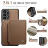 JEEHOOD J05 For Samsung Galaxy A13 4G Case Leather Mobile Cover with Detachable Magnetic Card Bag