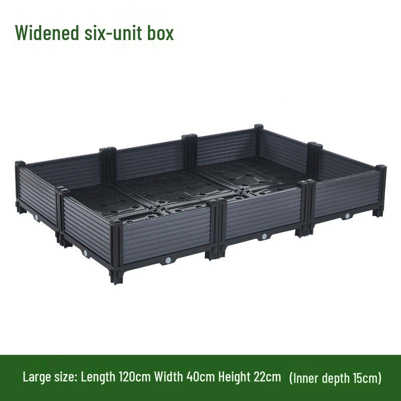 Extra-Large Plastic Balcony & Rooftop Planting Box for Vegetables & Flowers