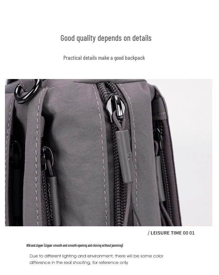 2025 New Women's Lightweight Multi-Layer Crossbody Canvas Bag - Korean Casual Shoulder/Small Bag