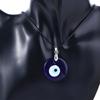 Drop Shaped Pu Leather Chains Round Demon Eye Clavicle Chains Blue Eyes Necklace Fashion Jewelry