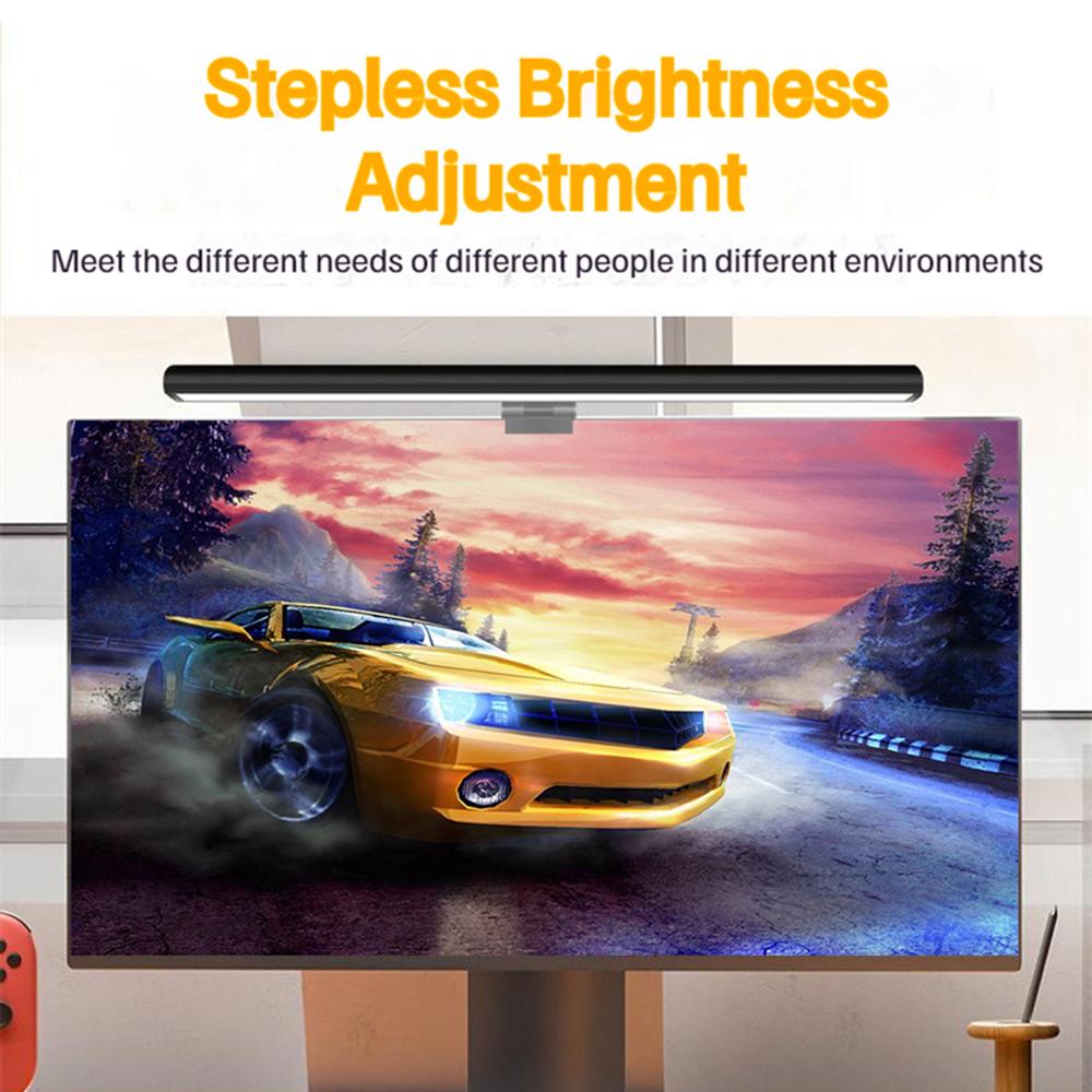 Laptop Monitor Lamp Three Color Temperature Dimmable Eye Protection USB Powered LED Light