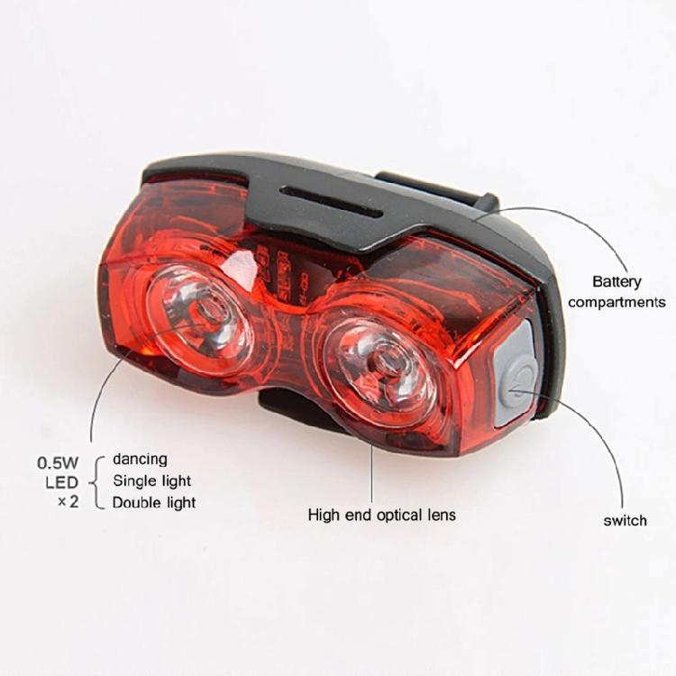 Fahrräder Radfahren Rücklicht für Fahrräder Fahrradlichter 2 LED Fahrrad-Rücklichter 3 Modi Rot