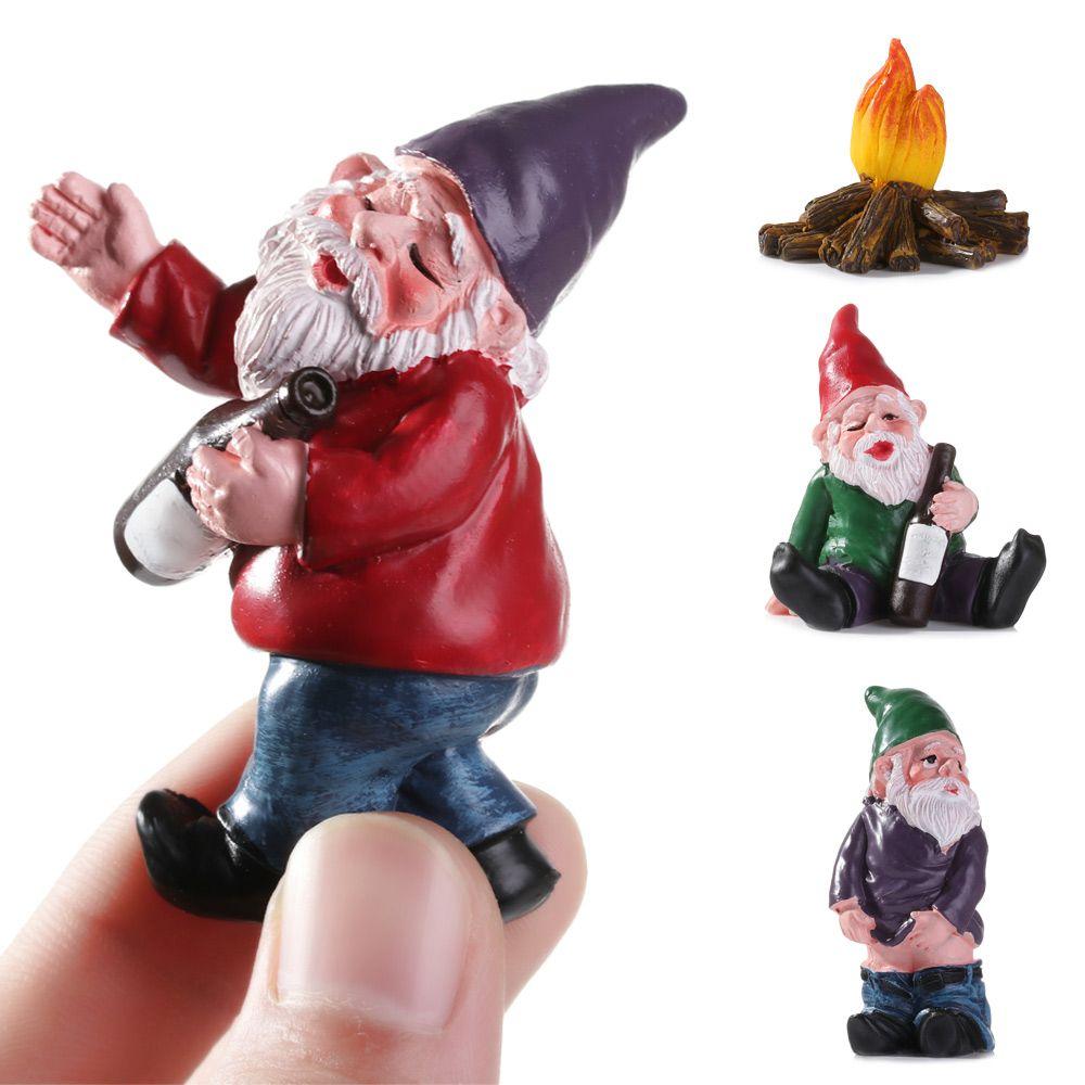 Mini Resin Moss Micro Landscape Decoration Outdoor Fairy Miniature Garden Dwarf Ornaments Handicraft Flower Pot Accessories Elf