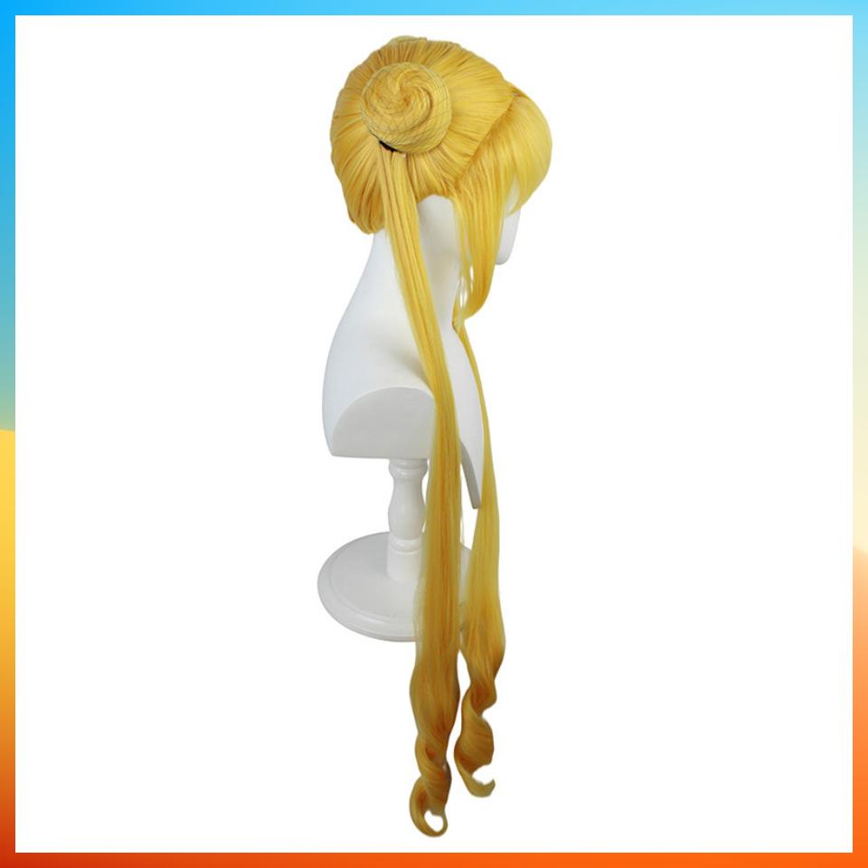 Sailor Moon Cosplay Perücke, modisch, lange, glatte Perücke für Frauen