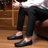 New Mens Loafers Genuine Leather Luxury Shoes Men Business Italian Flats  Non -Slip Adulto Driving Shoes Classic Loafers Men