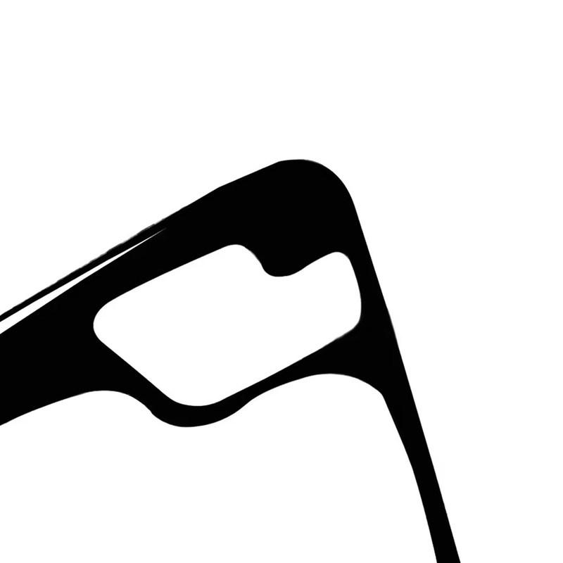 Piano Black Car Interior Center Control Gear Shift Panel Frame Cover Soft PVC Plastic Trim For BMW 3 Series E46 1998-2005