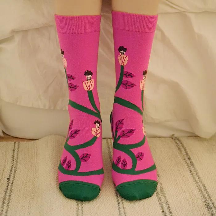 [Socks] Pink Flower / Monika Forsberg