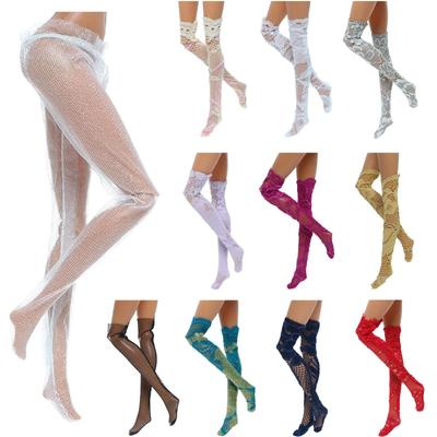 5 Pair/Lot Stockings for 30cm Doll Fashion Handmade Sexy Lace Leggings Sock Accessories Clothes Dress Kids Toy