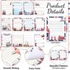 Wxiben London Sticky Notes with Pens - 24 Pcs London Travel Notepads England Ballpoint Pens Bulk British Flag Notes Black Ink Pen Souvenir Gifts for