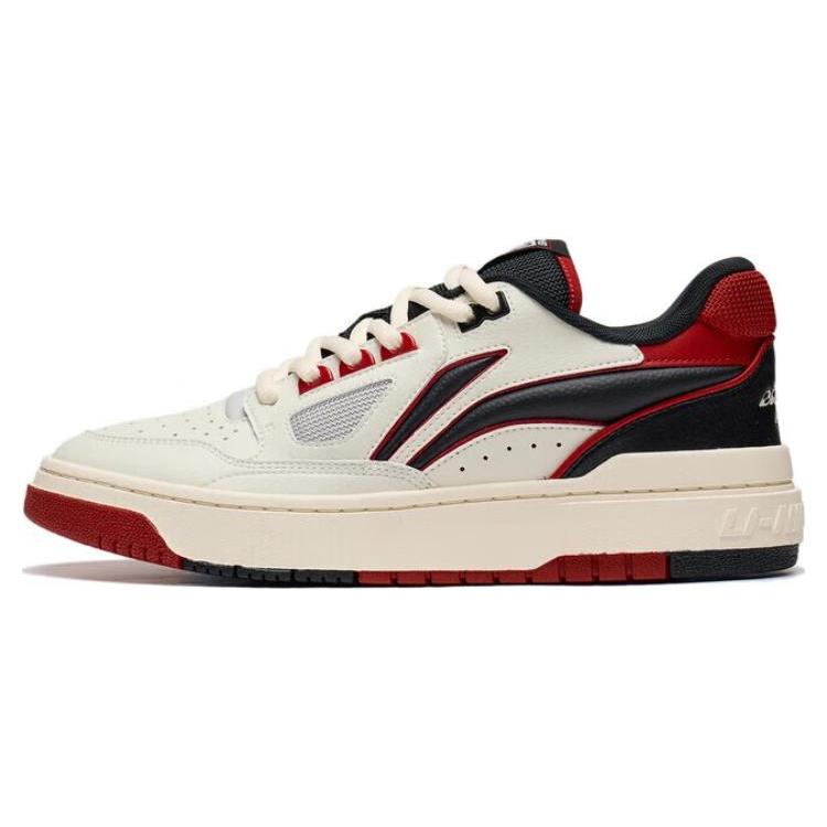New LiNing Rookie 2 Cushioning, Wear Resistant Low Top Basketball Shoes Men's White Red ABCT039-1