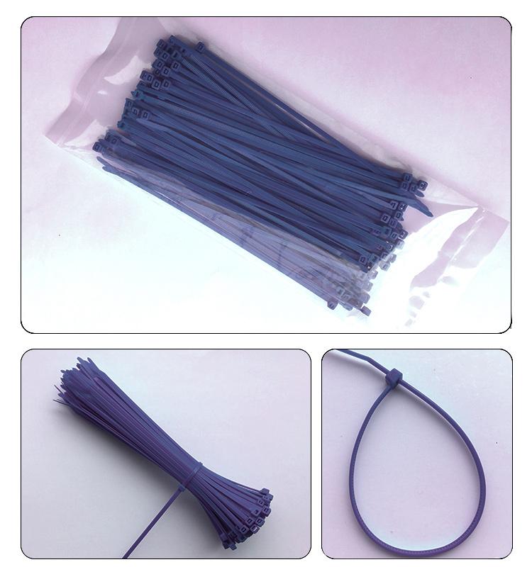 

100 шт 11 кольорів 3*100 мм Пластикова стяжка-хомут Самозастібна нейлонова кабельна стяжка чорна для обв язування дротів ремінці UL сертифіковані