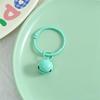 14mm Painted Alloy Bell Keychain Ring Pendant for DIY Accessories