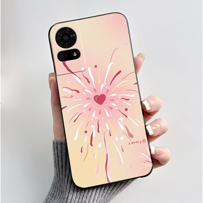 Cute Case For TCL K23 / TCL K24 Funda TCL 50 LE T510SPP Capa Printing Shell Protective Cover Soft Silicone Cartoon Black Casing