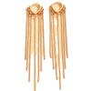 Older Tassel Earrings Women'S Temperament Simple And Thin Chain Ear Buckles Earrings Heart Shape