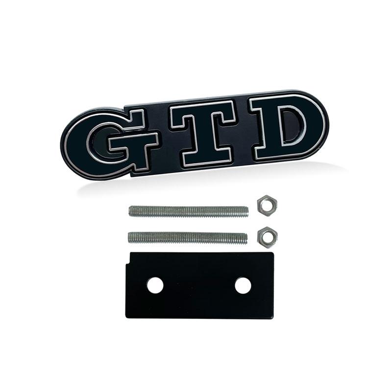 BRZ1 VOLKSWAGEN VW GTI İçin 3D Metal Araba Stickerı GTD Logosu Ön Izgara Rozeti Arka Bagaj Yazıları Amblemi Dekor İçin Golf MK2 MK3 im2