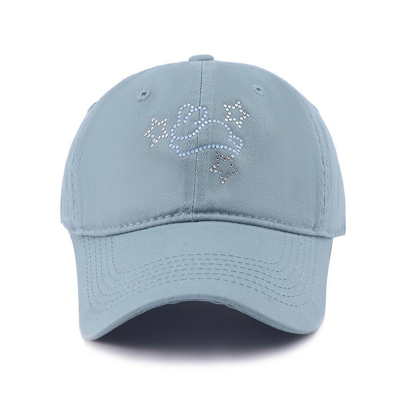 Baseball Cap For Women Wide Brim Big Head Cartoon Snapback Summer Hats For Women Sunshade Dad Hat Female New Casual