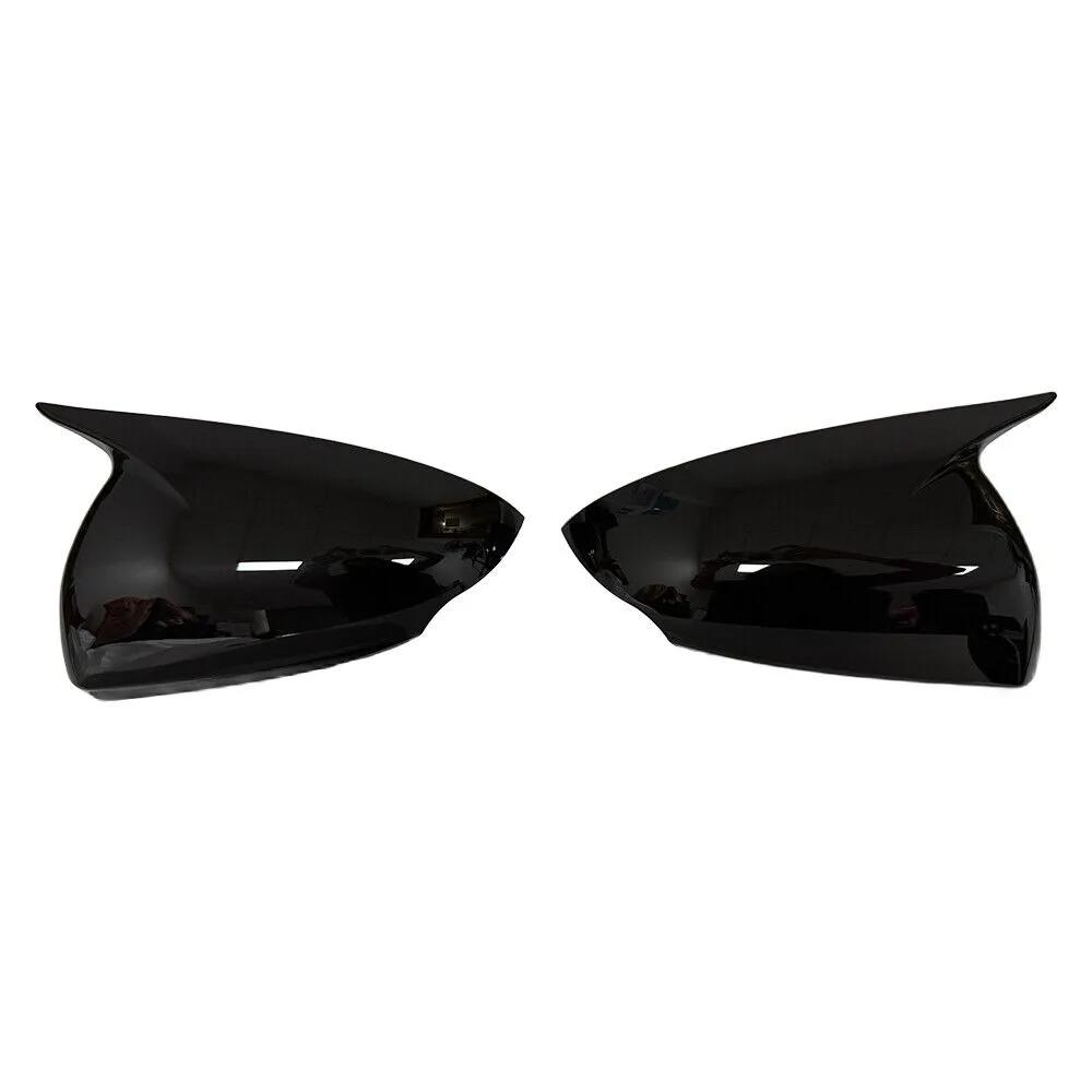 For Hyundai IONIQ 2016- Car Sticker Rearview Side Mirror Cover Wing Cap Exterior Door Rear View Case Trim Carbon Fiber Look