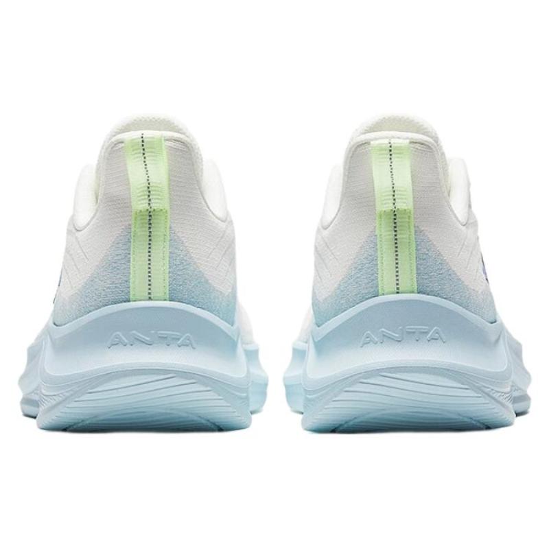 Anta Shock Absorbers Slip Resistant Abrasion Resistant Low top Running Shoes Men's White Blue Sneakers 912525504F-3