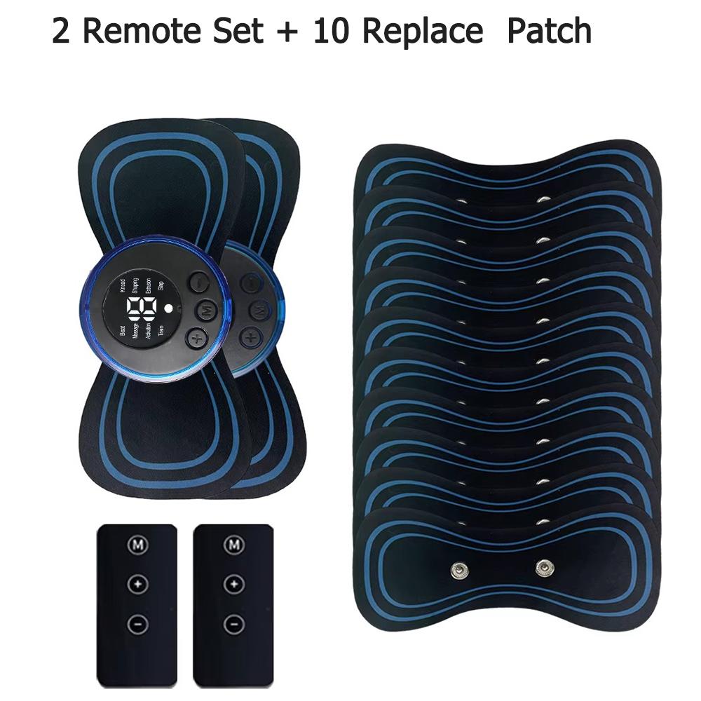 Ems Electric Pulse Neck Massager With 8 Massage Modes, 19 Levels Of Intensity, Deep Relaxation Massage Pads