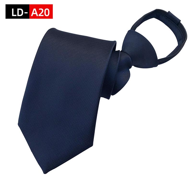 Ruifeng Men's 8cm Elastic Tie - Easy Pull, Formal Wedding or Business Wear
