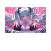 1PC Japanese Anime Star Hatsune Miku Flag Banners Four Hole Flag Polyester Outdoor Decor Room Aesthetic