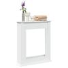 Vidaxl Fireplace Surround, White, 75X20X87.5 Cm, Wood-Based Material