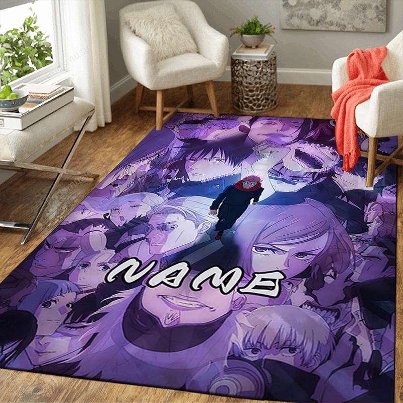 Custom 1Pc Jujutsu Kaisen Group Adventure Rug Office Carpet Indoor Outdoor Entrance Doormat Nonslip Soft And Comfortable Living Room D2915153