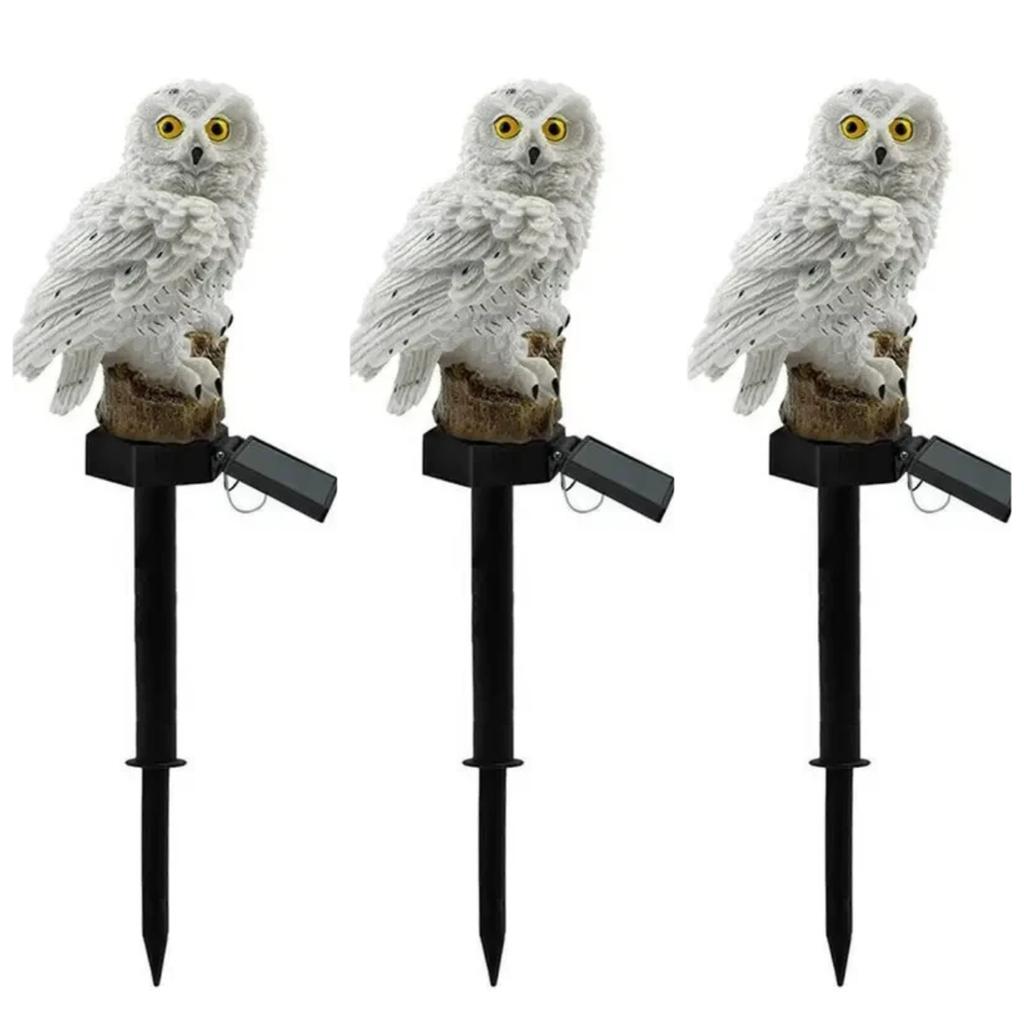Solar Owl Ground Light LED Outdoor Courtyard Lamp Garden Light Waterproof Stake Light Pathway Decor Solar Patio Ground Lantern