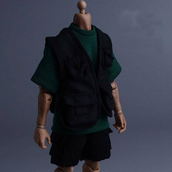 1/12 scale figure, clothing, 1/12 scale unisex, director's coat, coat (body, head, shoes, etc. not included), black