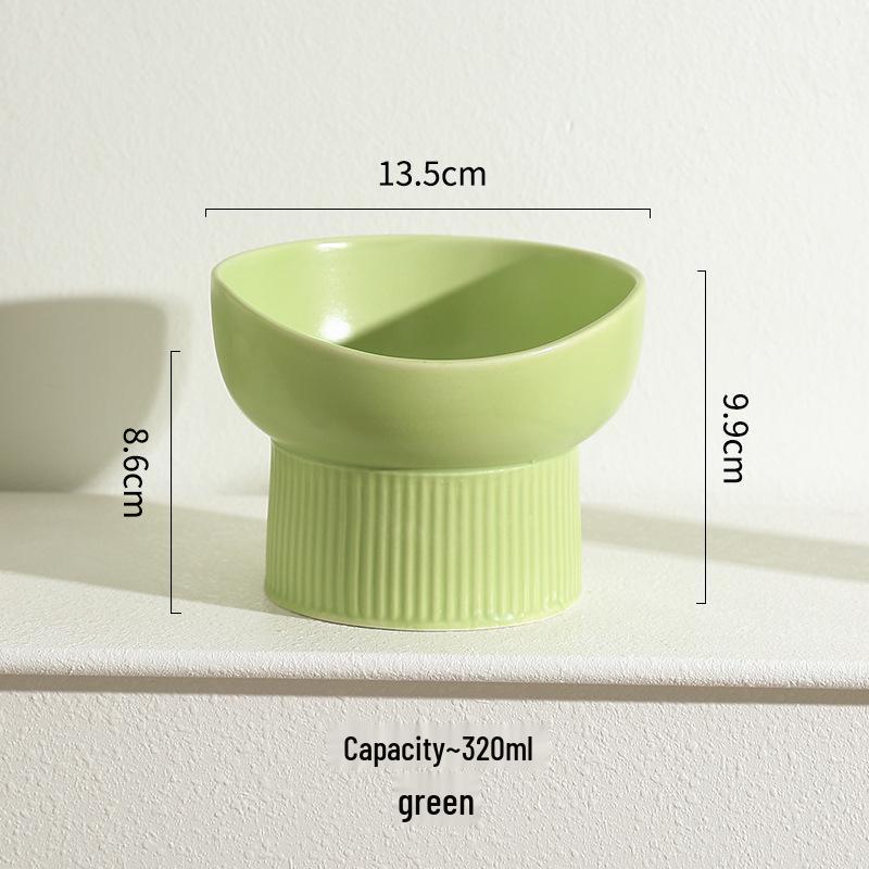 

Ceramic Cat & Dog Feeding Bowl: Protects Cervical Spine & Prevents Tipping, Ideal Pet Water & Food Bowl.