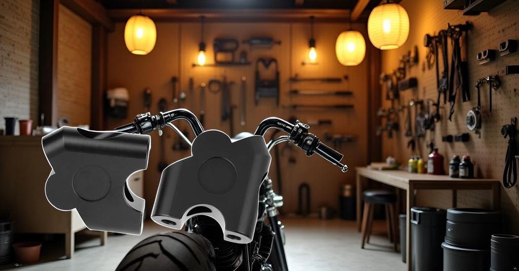 Motorcycle Handlebar Riser Handlebar Stem Riser Diameter 22mm Increases Altitude